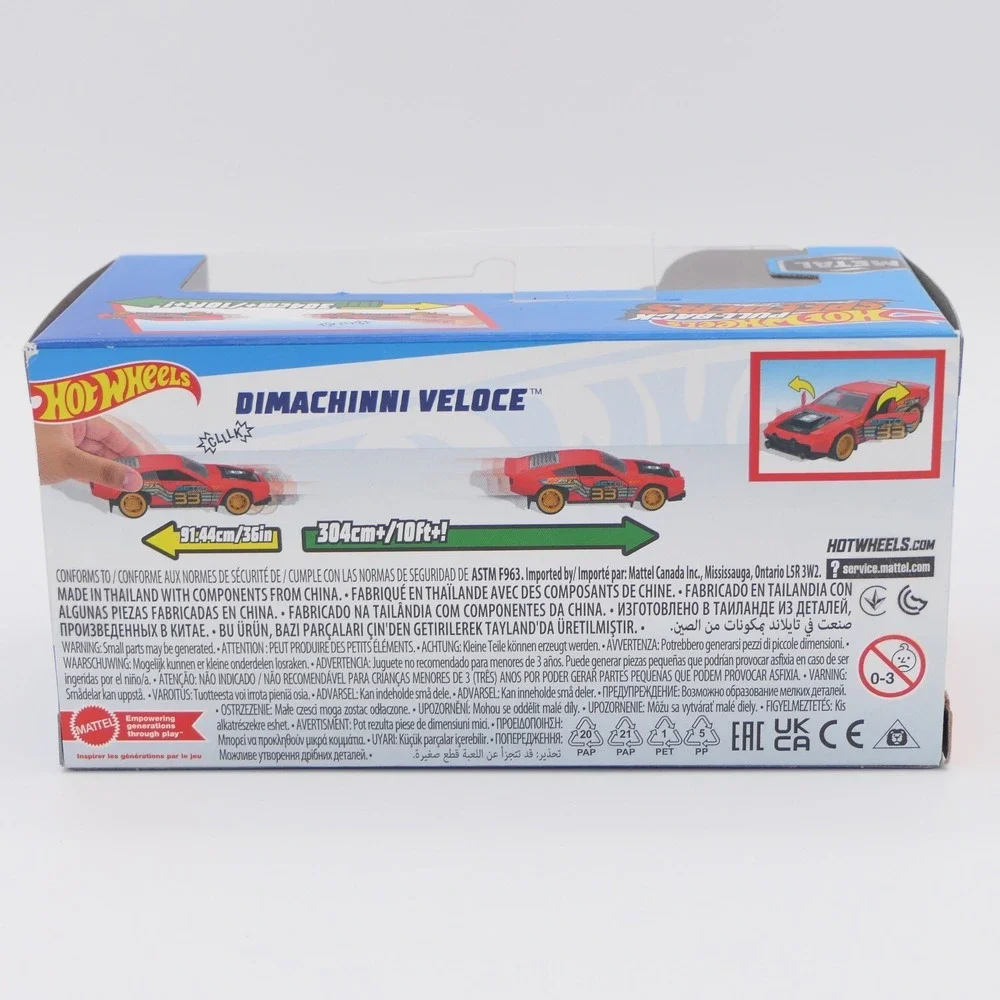 Hot Wheels Pull-Back Speeders Dimachinni Veloce Car Mattel HW Speed Graphics